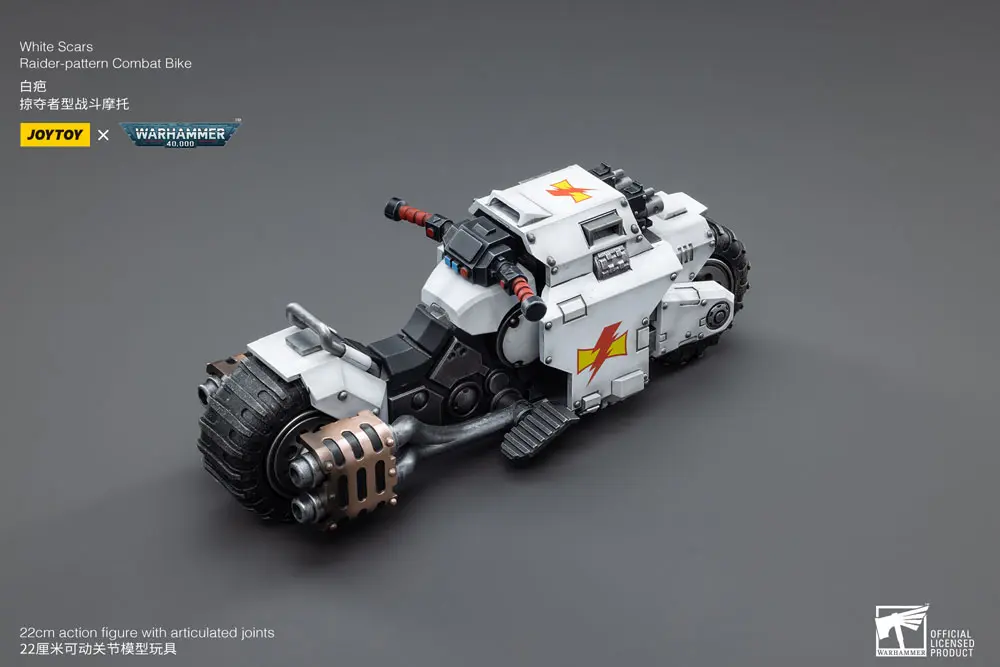 Warhammer 40k Vozilo 1/18 White Scars Raider-pattern borbeni bicikl 22 cm fotografija proizvoda