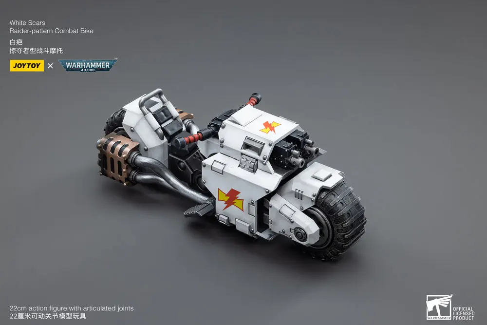 Warhammer 40k Vozilo 1/18 White Scars Raider-pattern borbeni bicikl 22 cm fotografija proizvoda