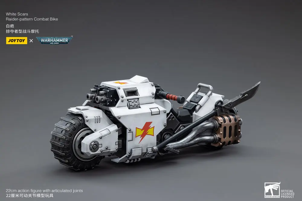 Warhammer 40k Vozilo 1/18 White Scars Raider-pattern borbeni bicikl 22 cm fotografija proizvoda