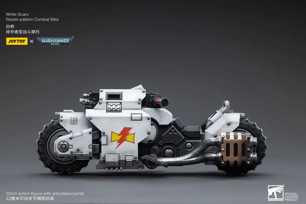 Warhammer 40k Vozilo 1/18 White Scars Raider-pattern borbeni bicikl 22 cm fotografija proizvoda