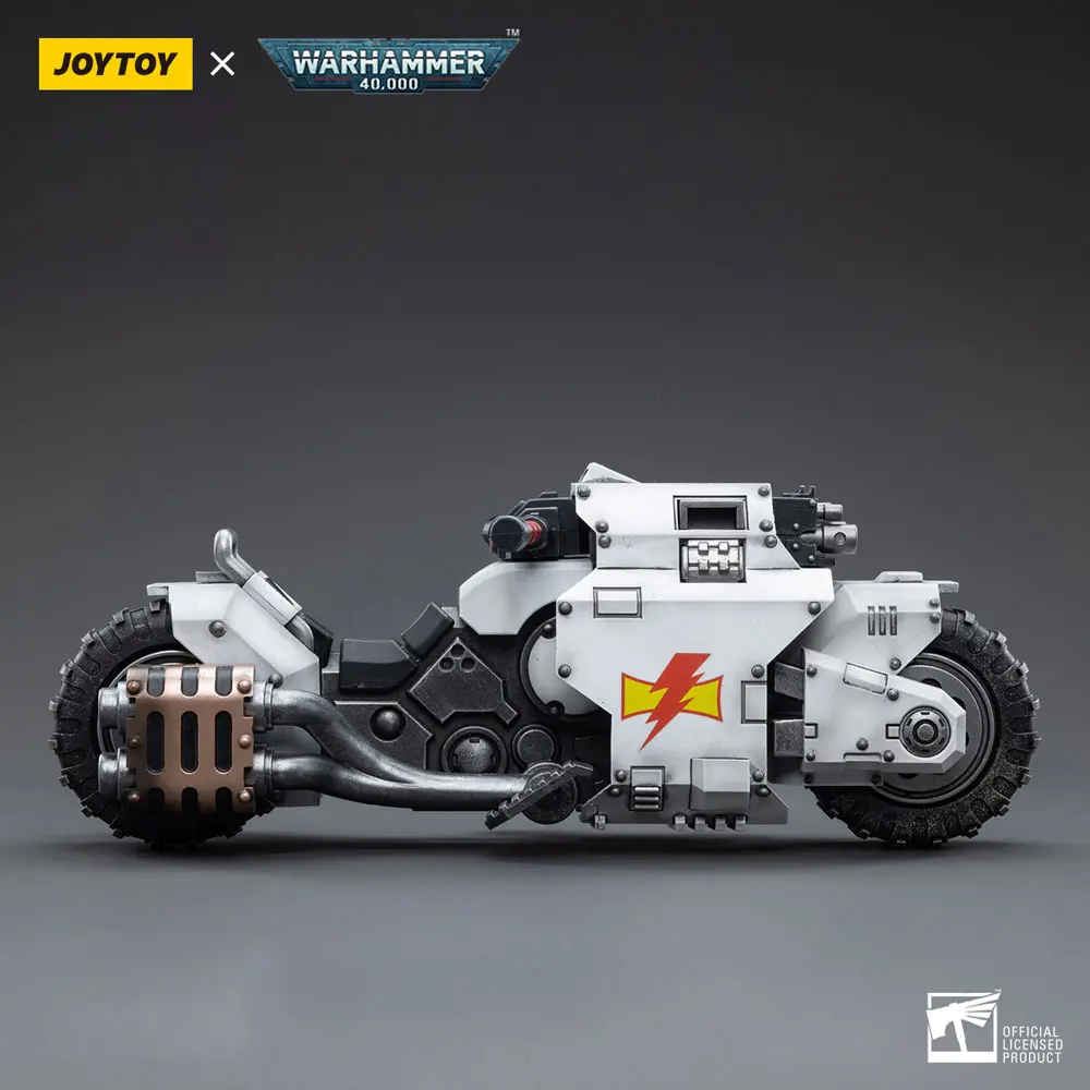 Warhammer 40k Vozilo 1/18 White Scars Raider-pattern borbeni bicikl 22 cm fotografija proizvoda