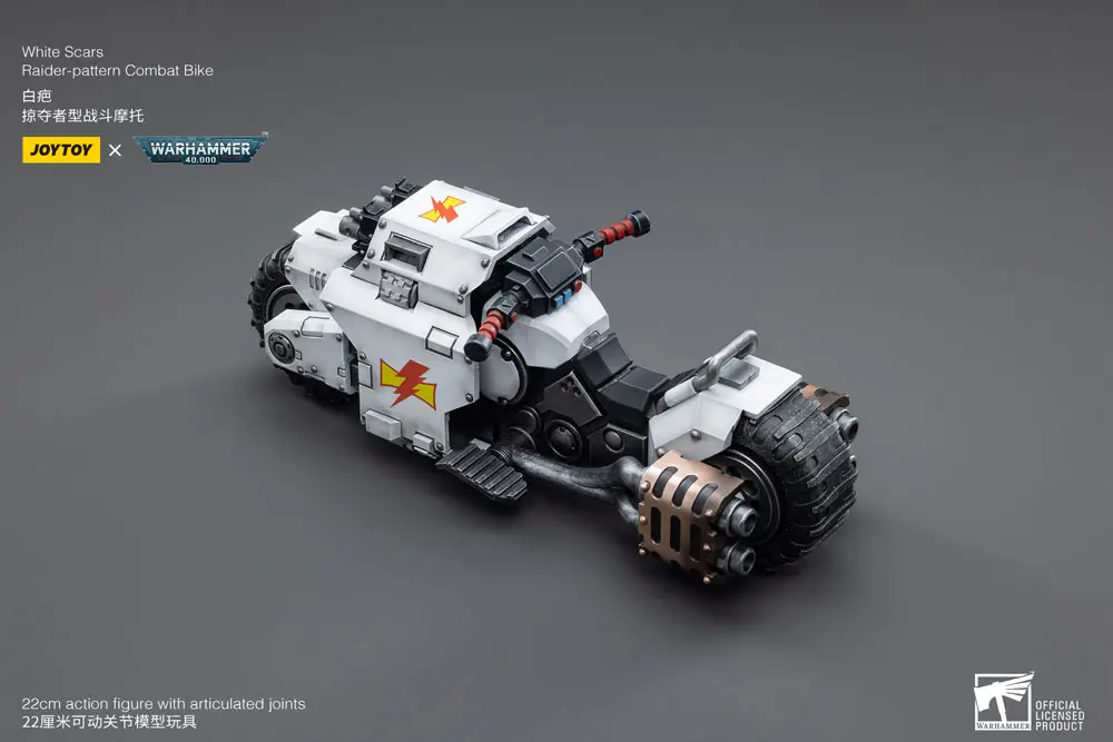Warhammer 40k Vozilo 1/18 White Scars Raider-pattern borbeni bicikl 22 cm fotografija proizvoda