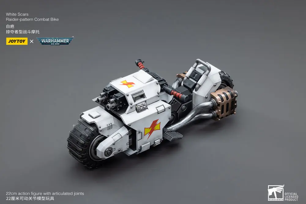 Warhammer 40k Vozilo 1/18 White Scars Raider-pattern borbeni bicikl 22 cm fotografija proizvoda