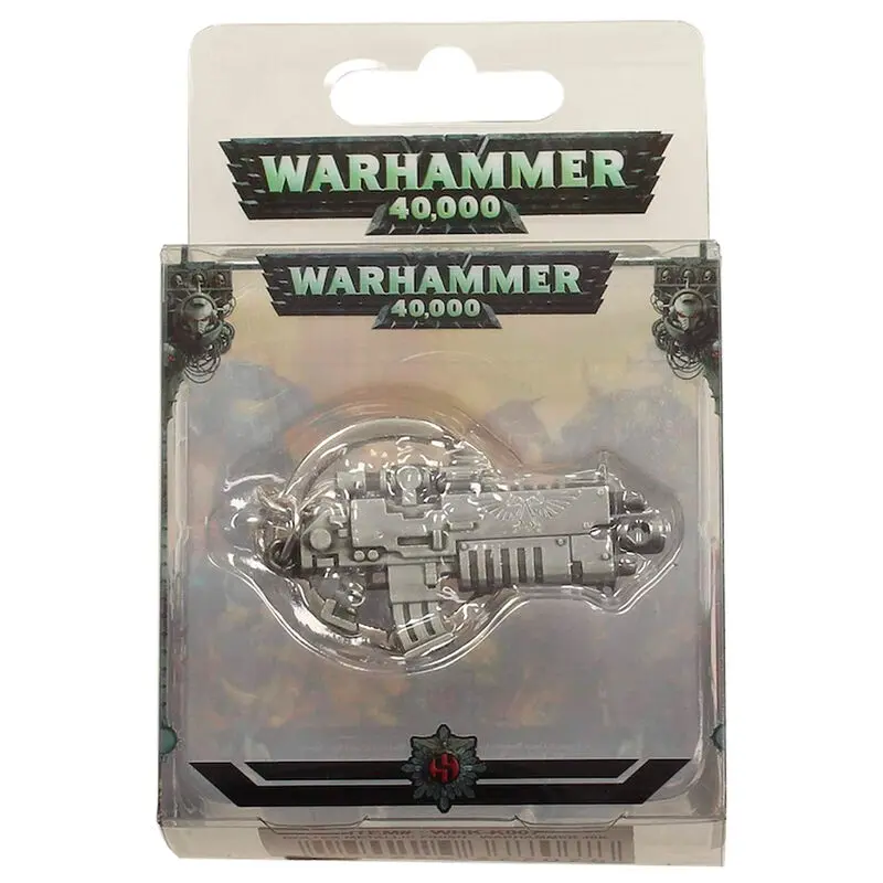 Warhammer 40K Metalni privjesak za ključeve Bolter Metallic Finish fotografija proizvoda