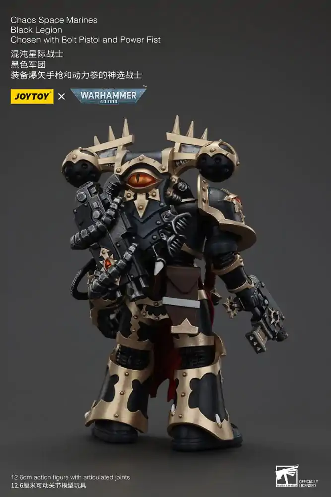 Warhammer 40k akcijska figura Chaos Space Marines Black Legion Chosen s Bolt pištoljem i Power šakom 20 cm fotografija proizvoda