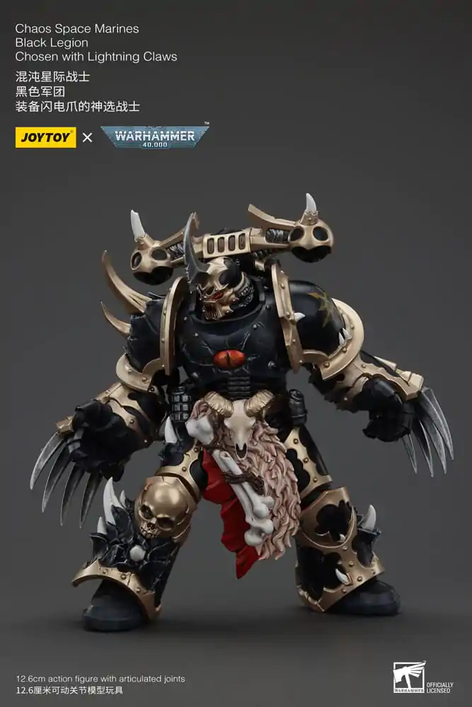 Warhammer 40k akcijska figura Chaos Space Marines Black Legion Chosen s kandžama munje 20 cm fotografija proizvoda