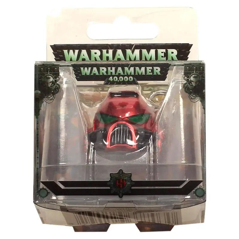 Warhammer 40K metalni privjesak za ključeve Space Marine MKVII Helmet Blood Angels fotografija proizvoda