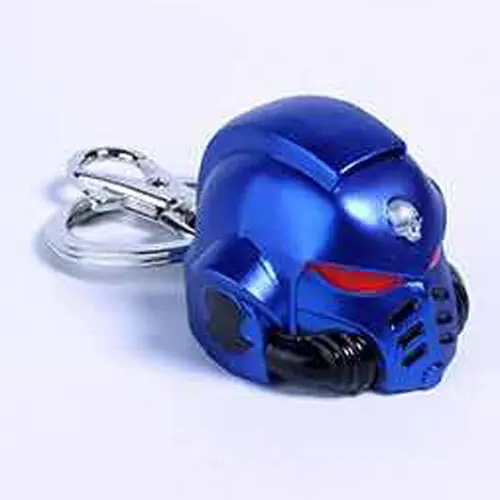 Warhammer 40K Metalni privjesak za ključeve Space Marine Primaris Helmet Ultramarine fotografija proizvoda