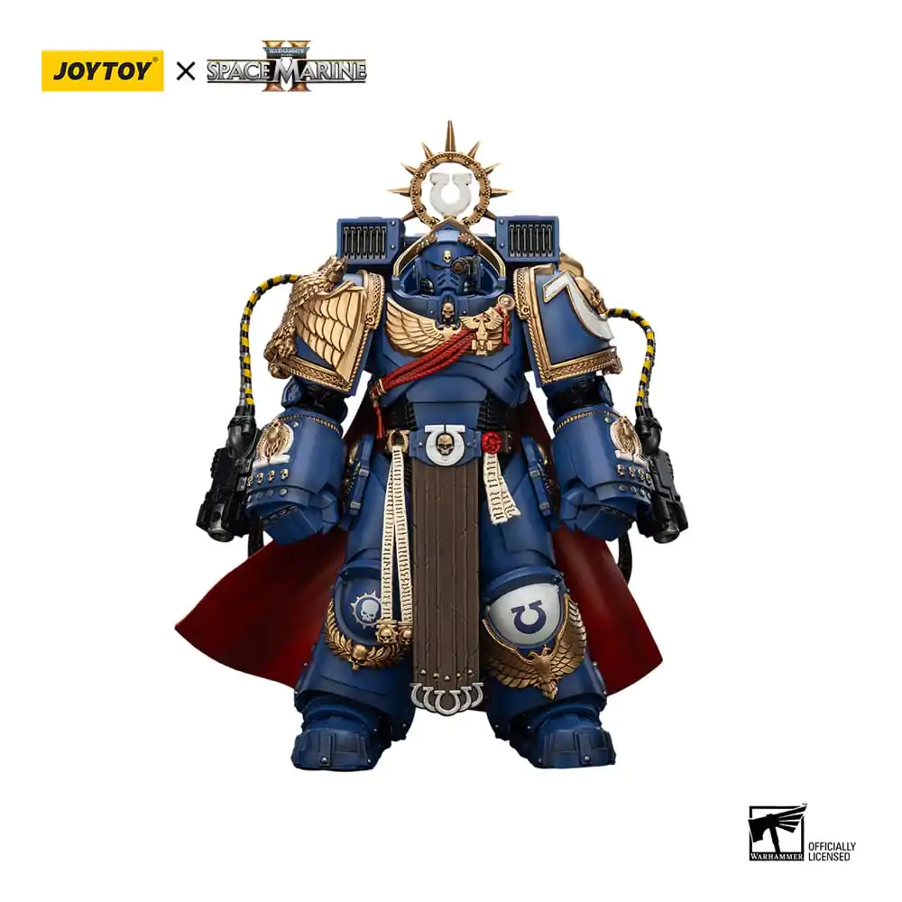 Warhammer 40k akcijska figura Ultramarines Marneus Calgar Chapter Master s MKX Gravis oklopom i Gauntlets of Ultramar 20 cm fotografija proizvoda