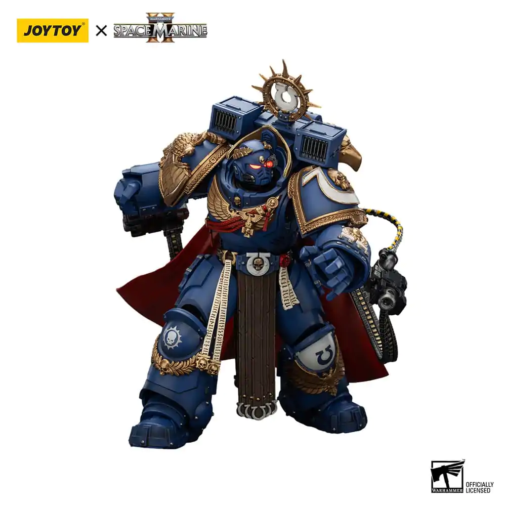 Warhammer 40k akcijska figura Ultramarines Marneus Calgar Chapter Master s MKX Gravis oklopom i Gauntlets of Ultramar 20 cm fotografija proizvoda