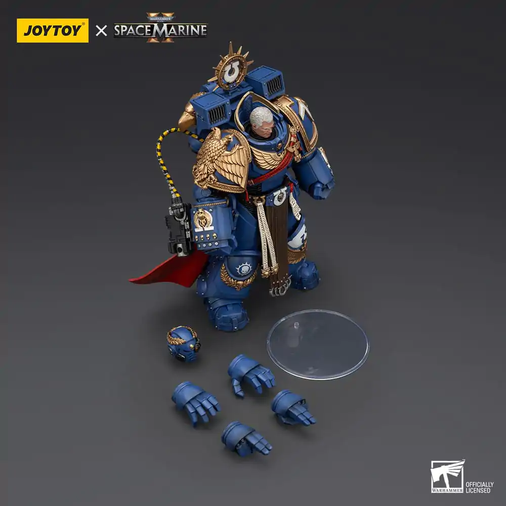 Warhammer 40k akcijska figura Ultramarines Marneus Calgar Chapter Master s MKX Gravis oklopom i Gauntlets of Ultramar 20 cm fotografija proizvoda
