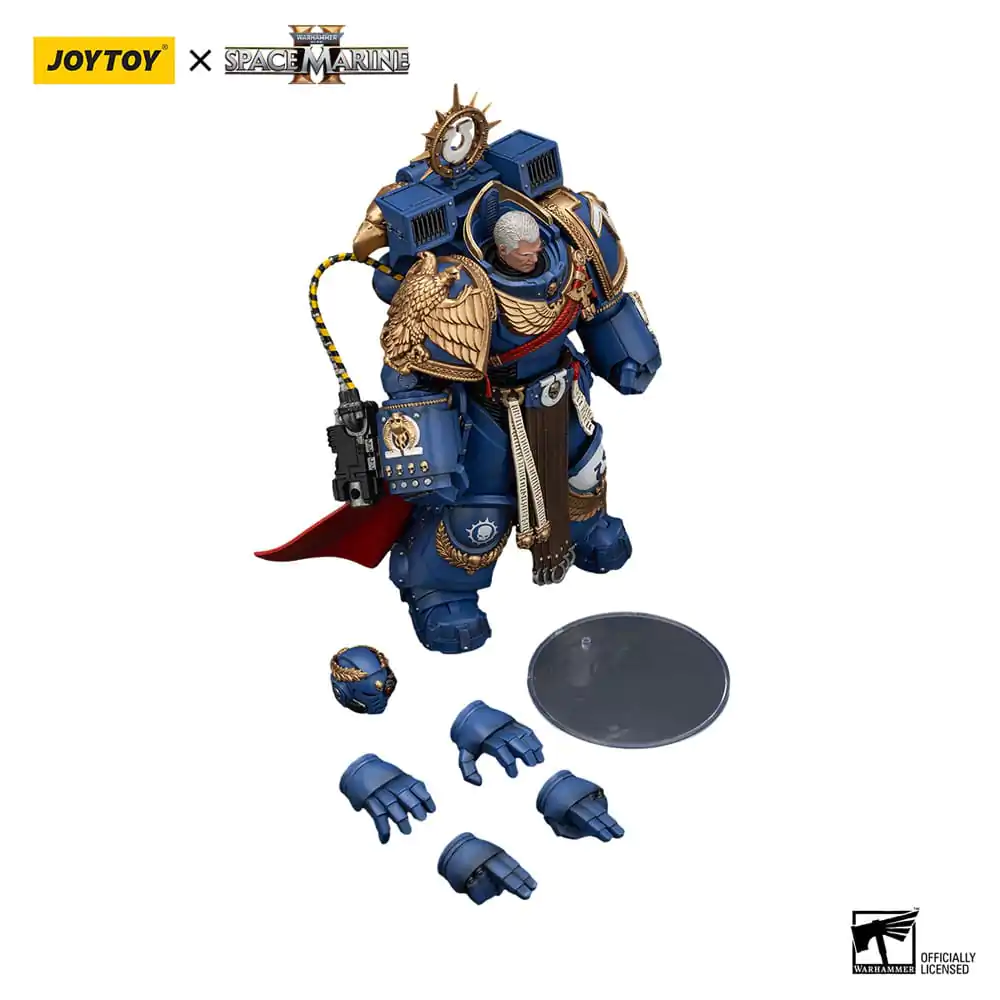 Warhammer 40k akcijska figura Ultramarines Marneus Calgar Chapter Master s MKX Gravis oklopom i Gauntlets of Ultramar 20 cm fotografija proizvoda