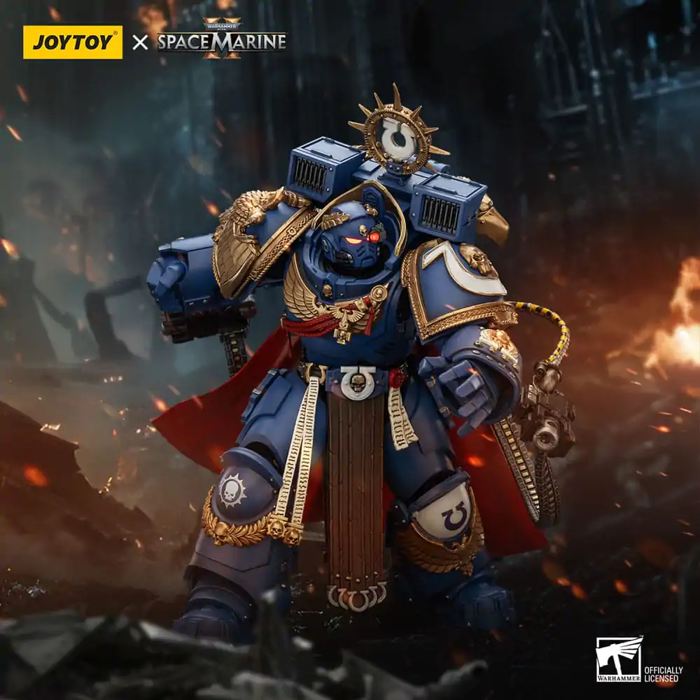 Warhammer 40k akcijska figura Ultramarines Marneus Calgar Chapter Master s MKX Gravis oklopom i Gauntlets of Ultramar 20 cm fotografija proizvoda