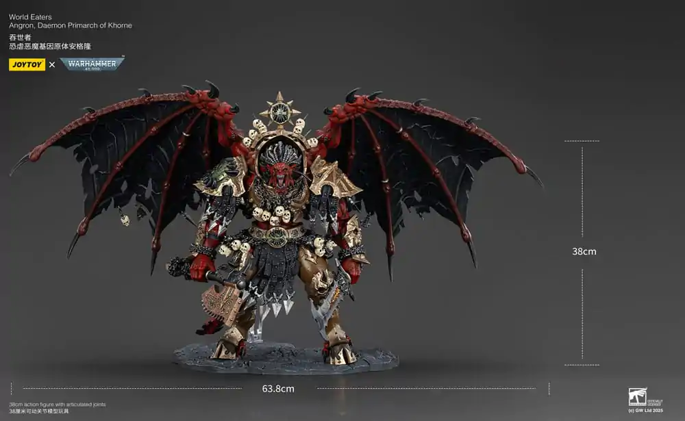 Warhammer 40k akcijska figura World Eaters Angron Daemon Primarch of Khorne 48 cm fotografija proizvoda