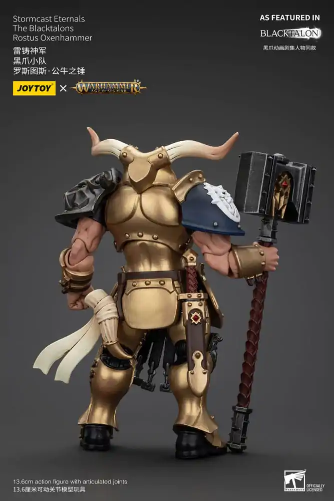 Warhammer Age of Sigmar akcijska figura Stormcast Eternals The Blacktalons Rostus Oxen hammer 20 cm fotografija proizvoda