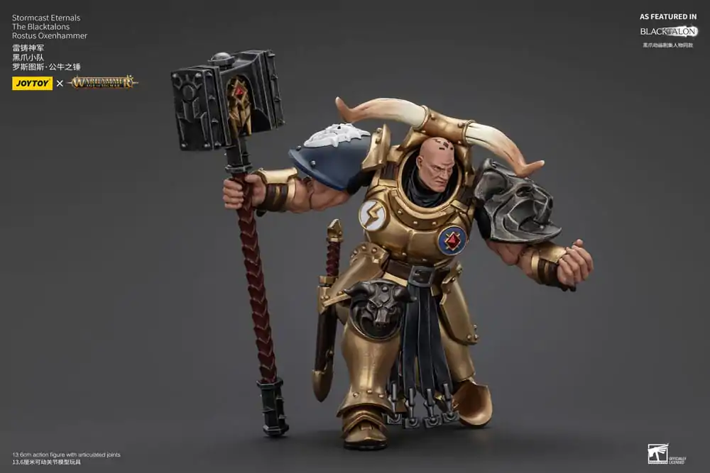 Warhammer Age of Sigmar akcijska figura Stormcast Eternals The Blacktalons Rostus Oxen hammer 20 cm fotografija proizvoda