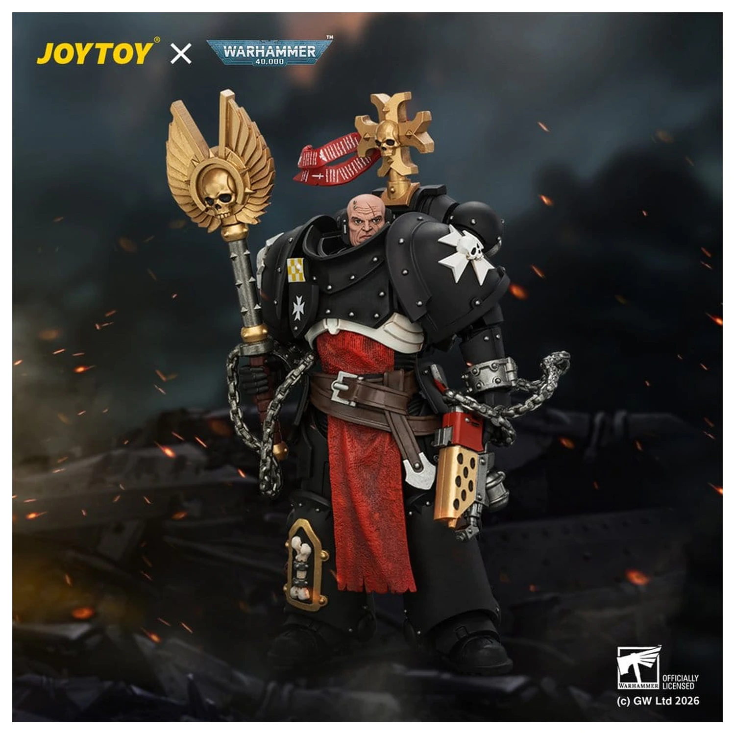 Warhammer akcijska figura Black Templars Execrator 1 12 cm fotografija proizvoda