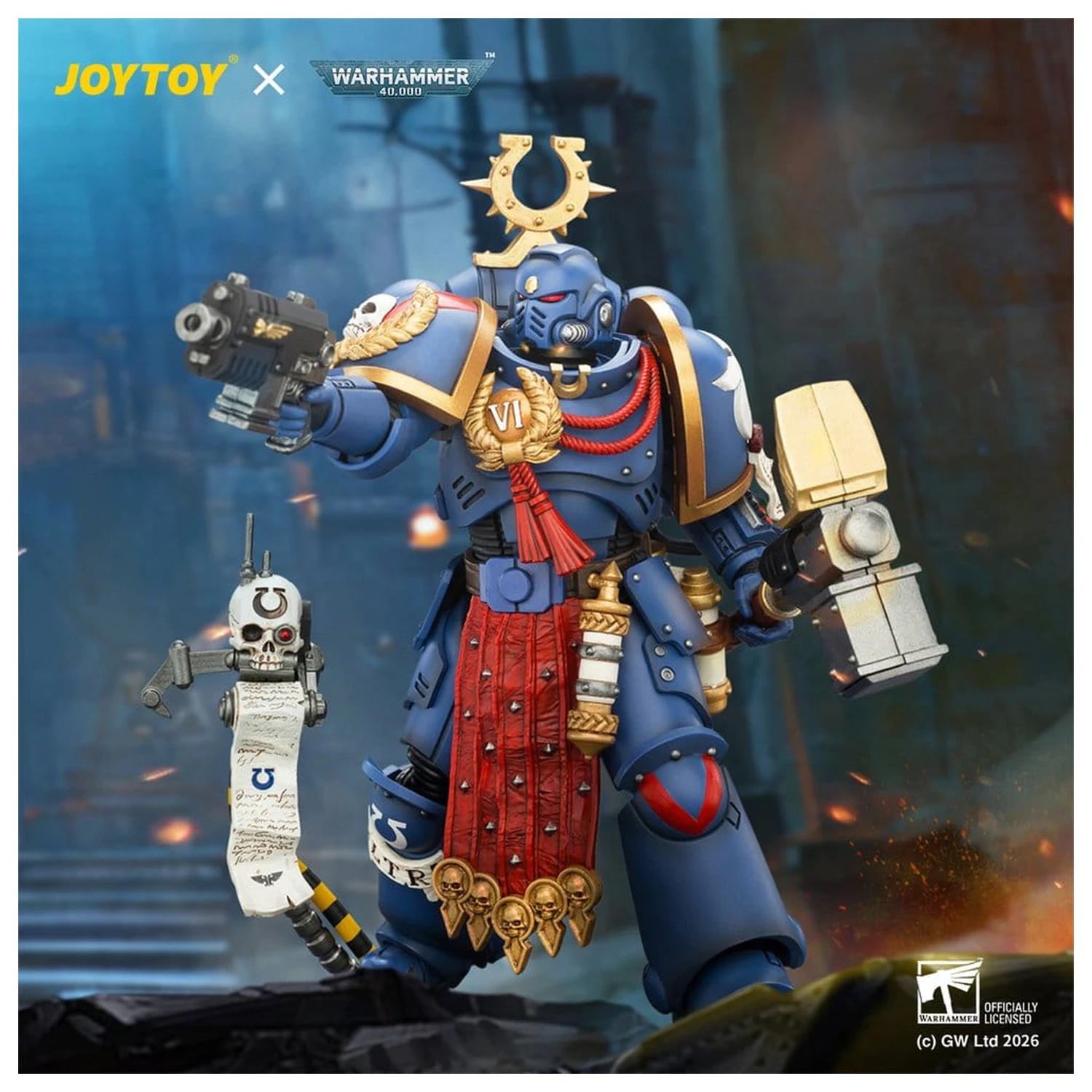 Warhammer Akcijska figura Ultramarines Ferren Areios 12 cm fotografija proizvoda