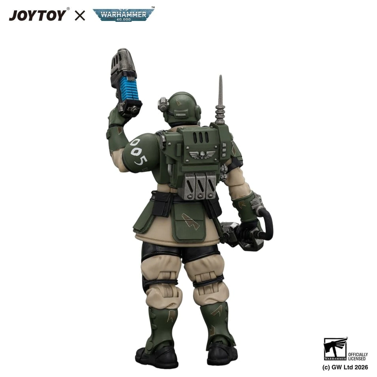 Warhammer figura Astra Militarum Kasrkin 1 s lančanim mačem i plazma pištoljem fotografija proizvoda