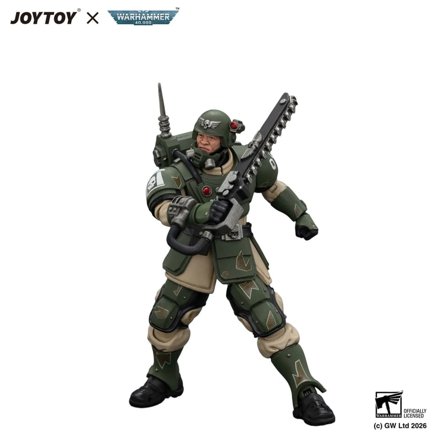 Warhammer figura Astra Militarum Kasrkin 1 s lančanim mačem i plazma pištoljem fotografija proizvoda