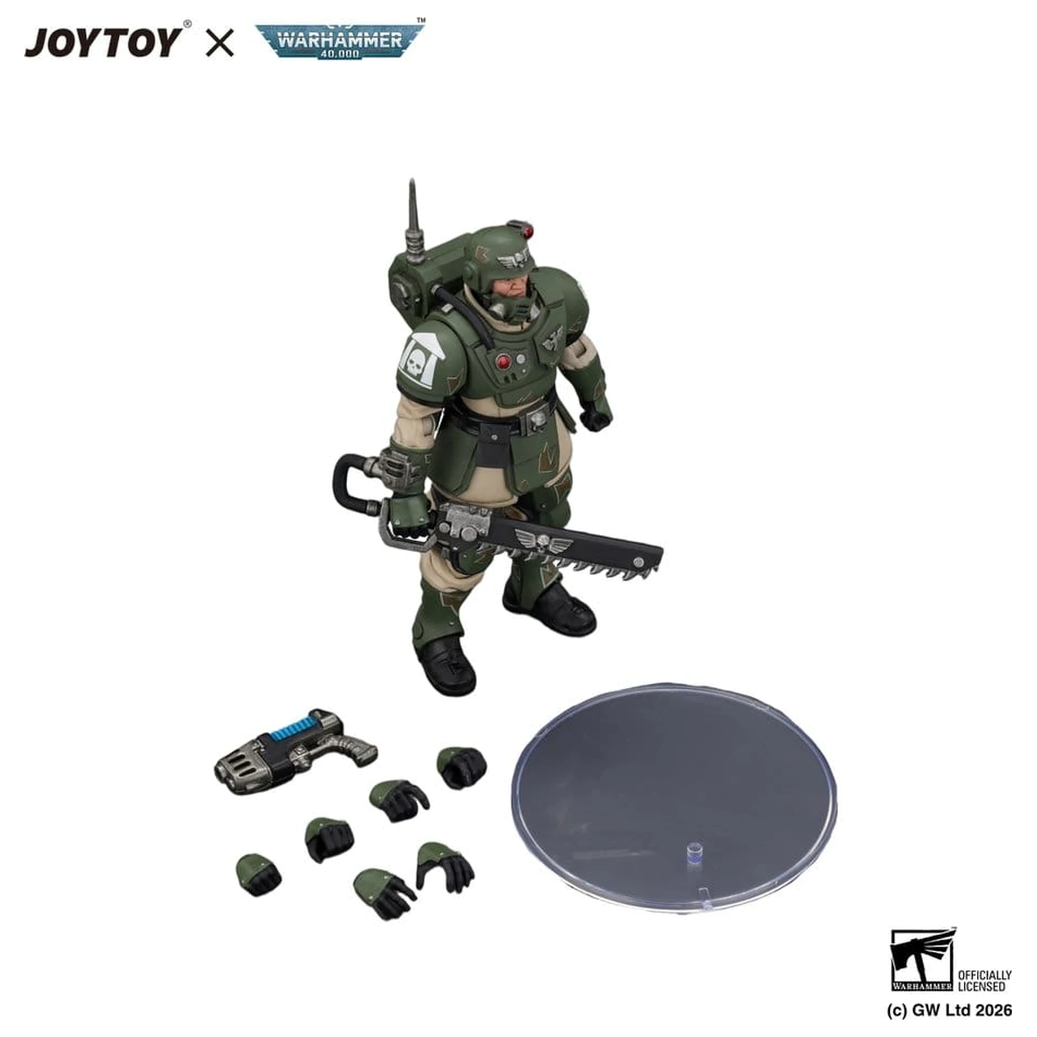 Warhammer figura Astra Militarum Kasrkin 1 s lančanim mačem i plazma pištoljem fotografija proizvoda