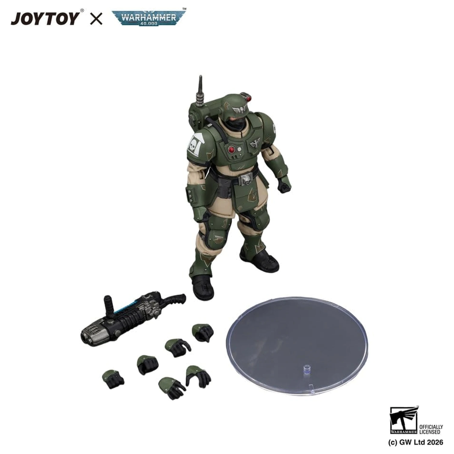 Warhammer akcijska figura Astra Militarum Kasrkin 4 s plazma puškom fotografija proizvoda