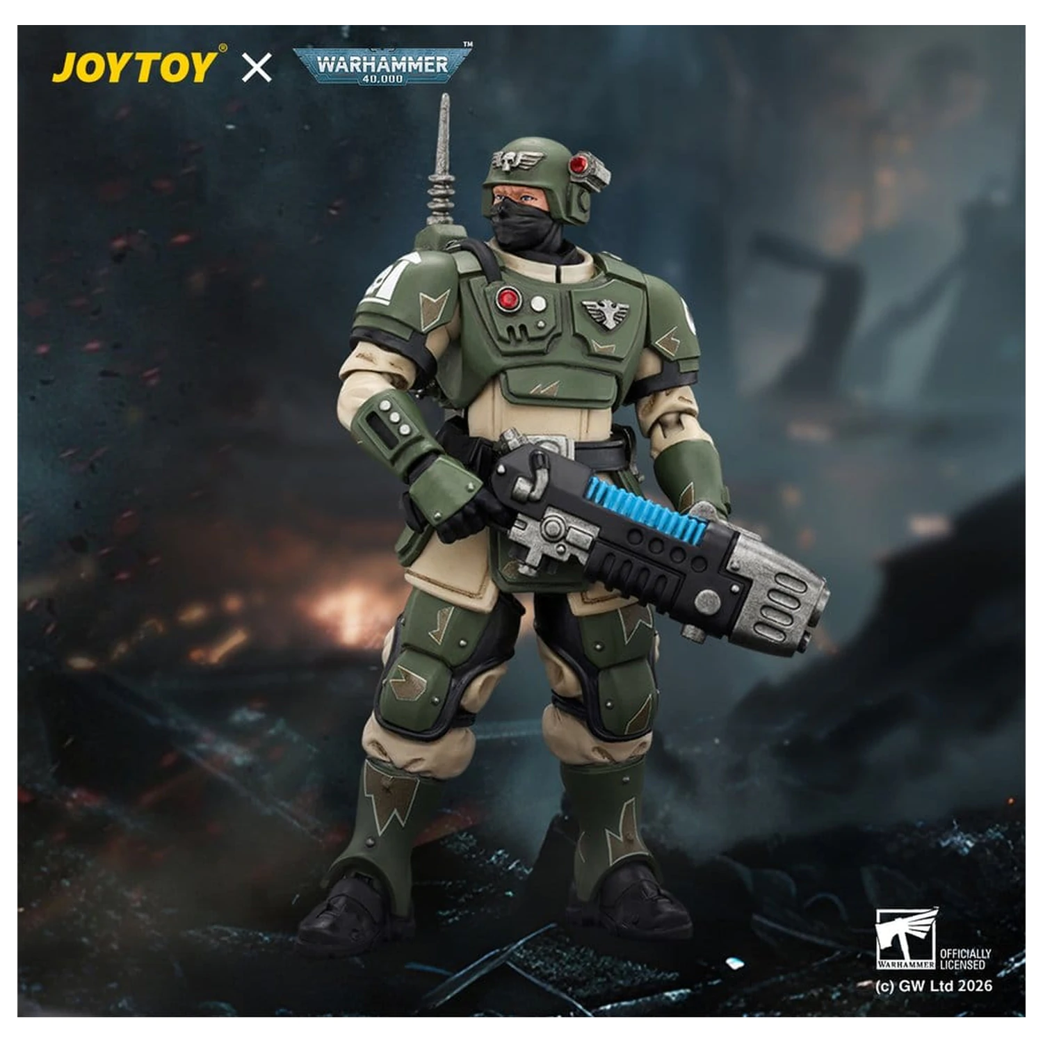 Warhammer akcijska figura Astra Militarum Kasrkin 4 s plazma puškom fotografija proizvoda