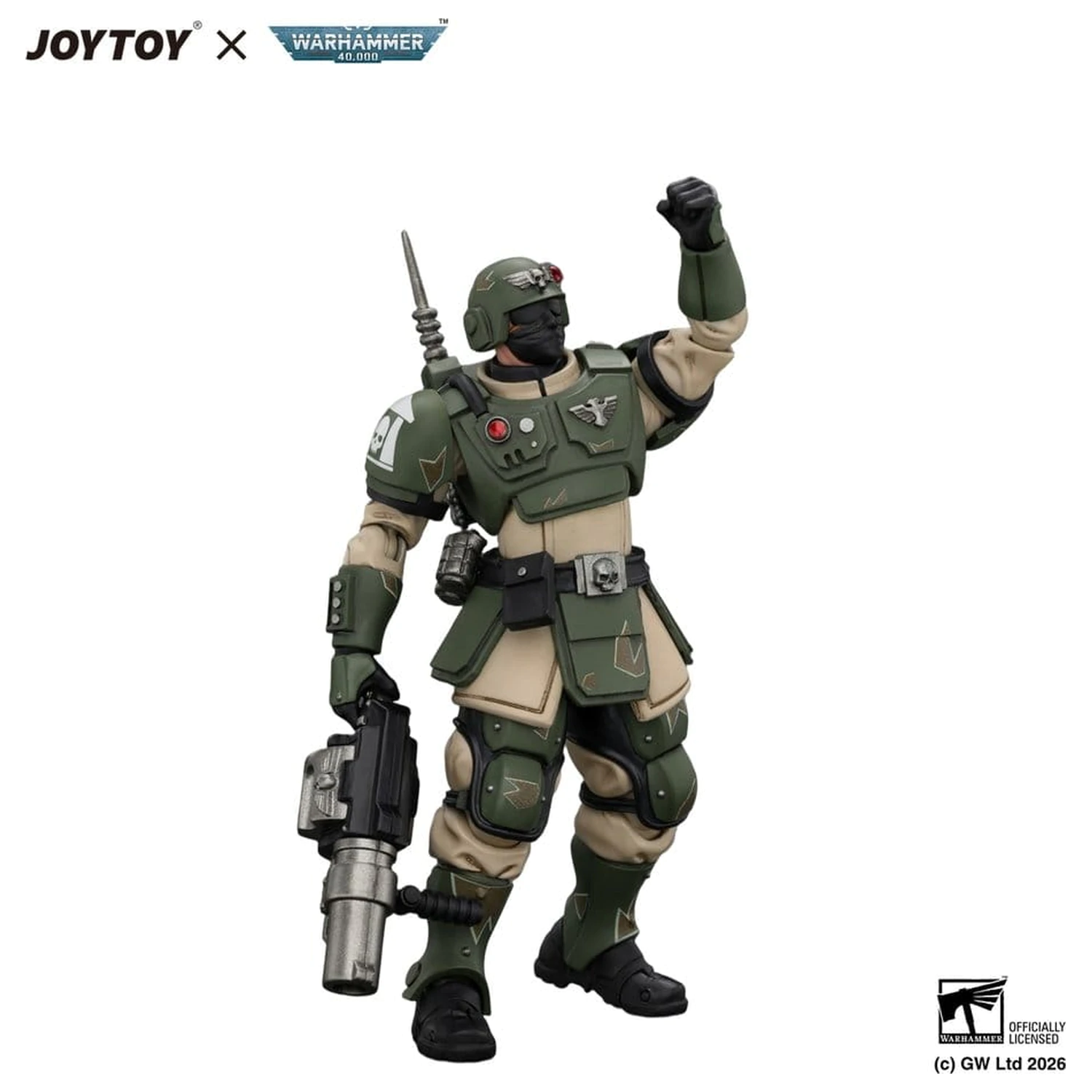 Warhammer akcijska figura Astra Militarum Kasrkin 5 s bacačem granata fotografija proizvoda