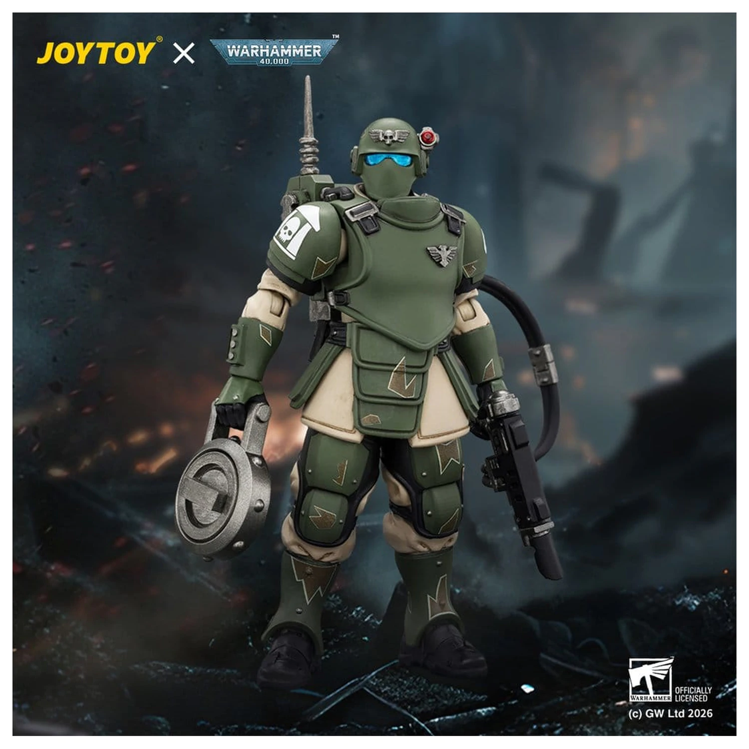 Warhammer figura Astra Militarum Kasrkin 6 s Hot-shot Laspistol fotografija proizvoda