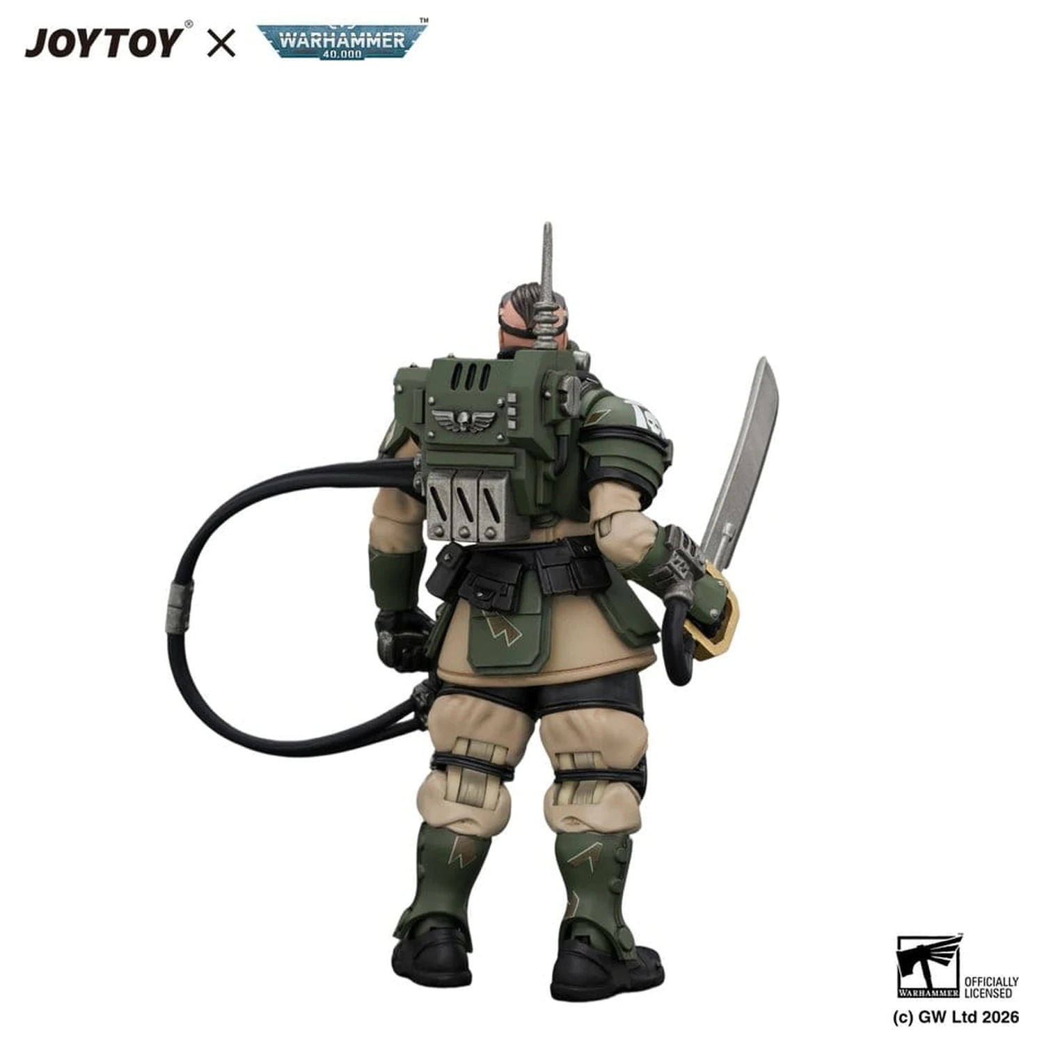 Warhammer Akcijska figura Astra Militarum Kasrkin 7 s Hot-shot Laspistol i Power Sword fotografija proizvoda
