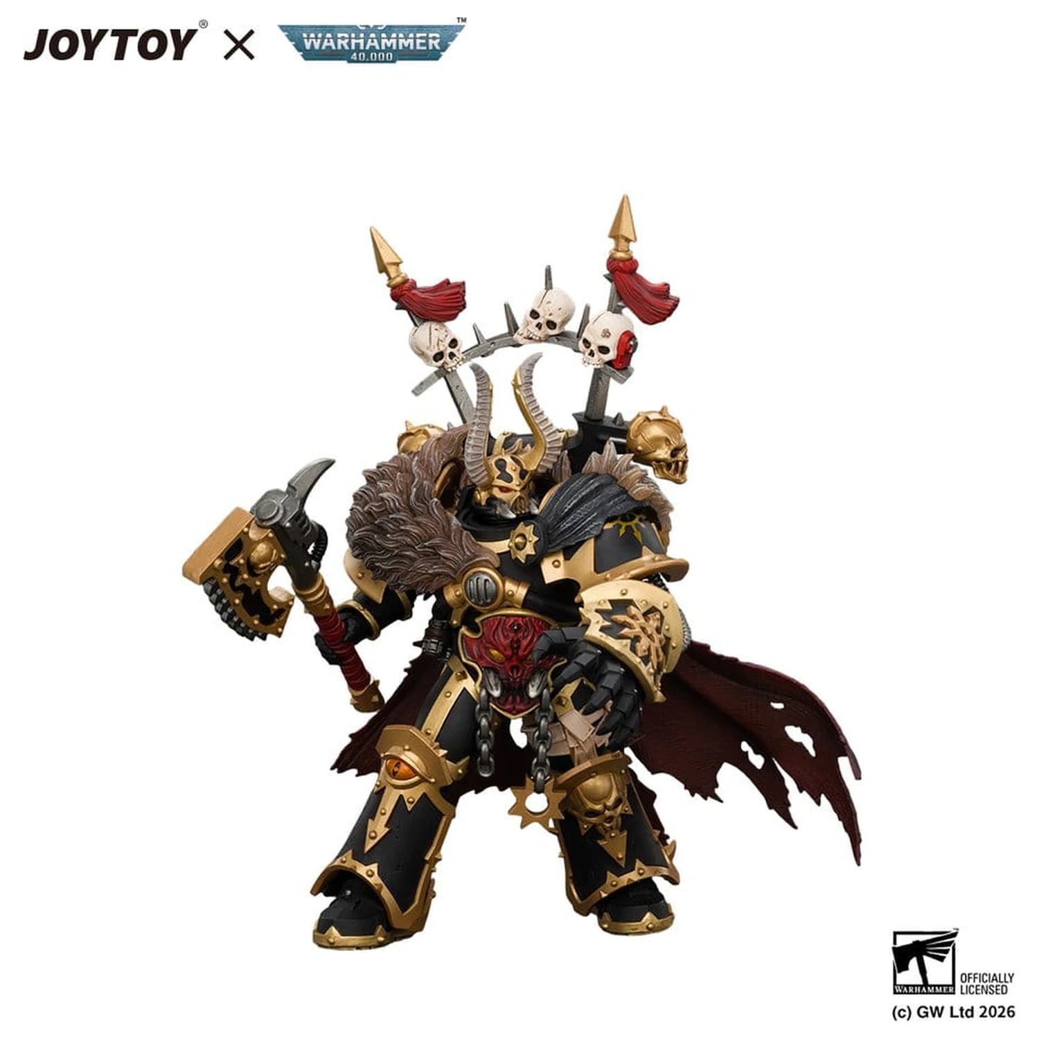 Warhammer akcijska figura Black Legion Chaos Lord 13 cm fotografija proizvoda