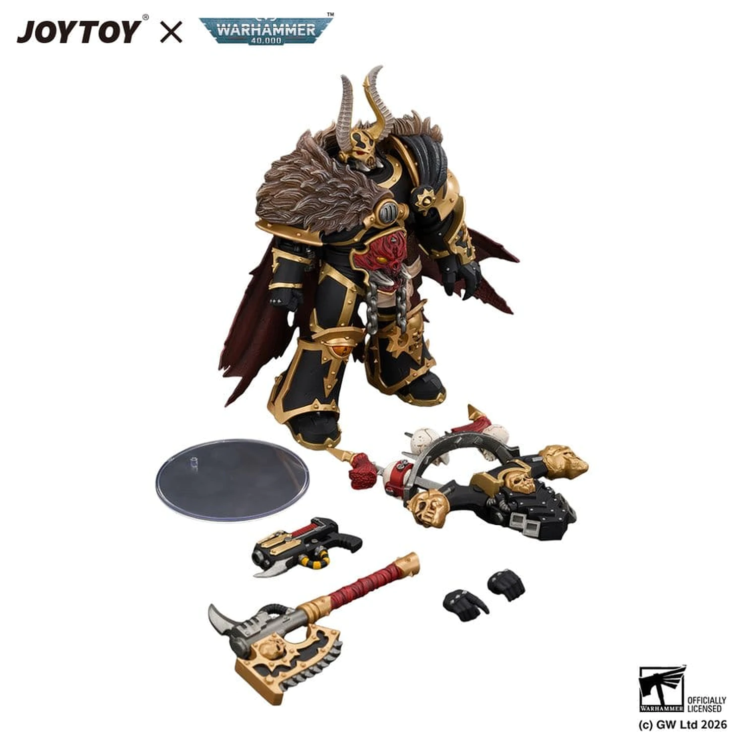 Warhammer akcijska figura Black Legion Chaos Lord 13 cm fotografija proizvoda