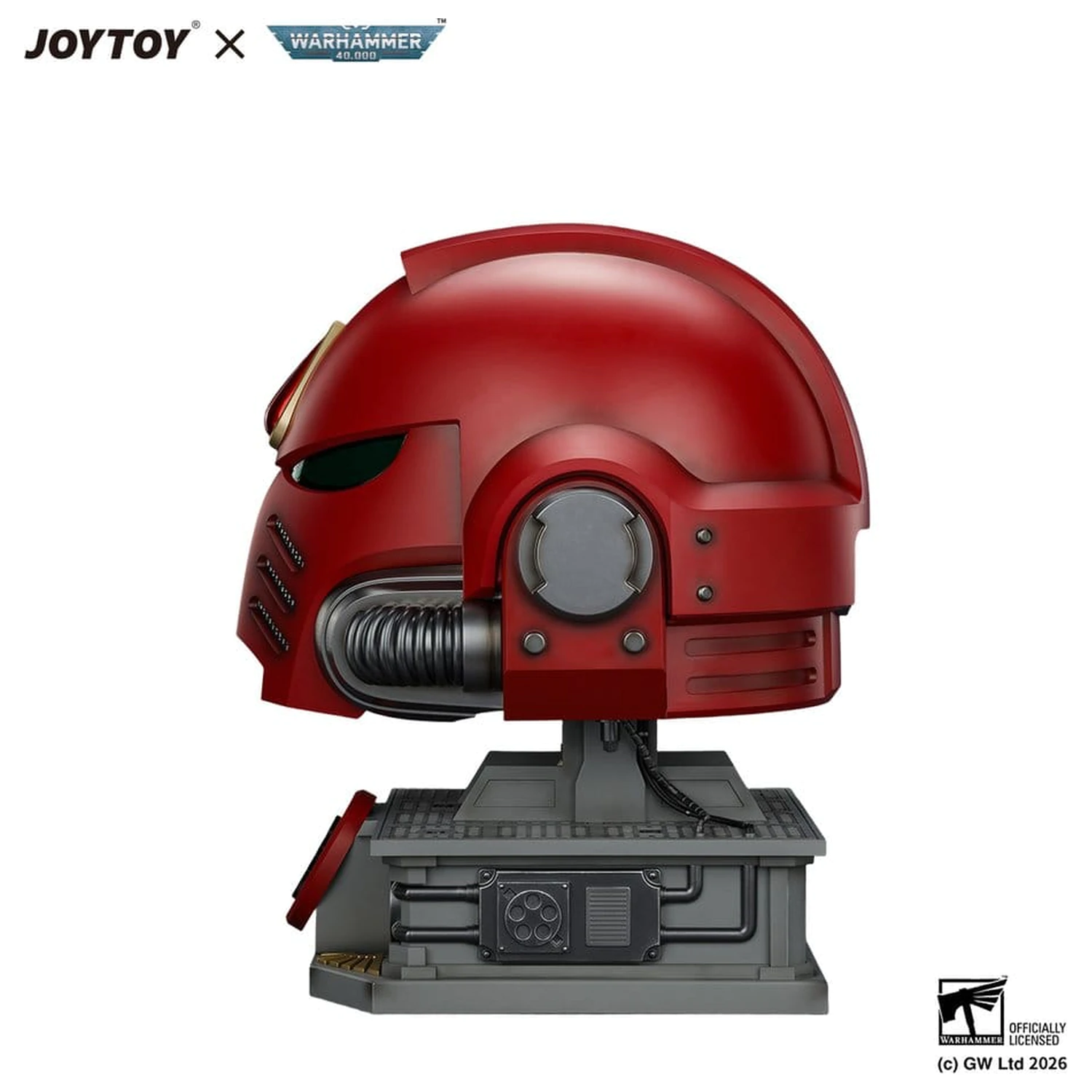 Warhammer replika Blood Angels MkX kaciga i stalak za izlaganje 44 cm fotografija proizvoda