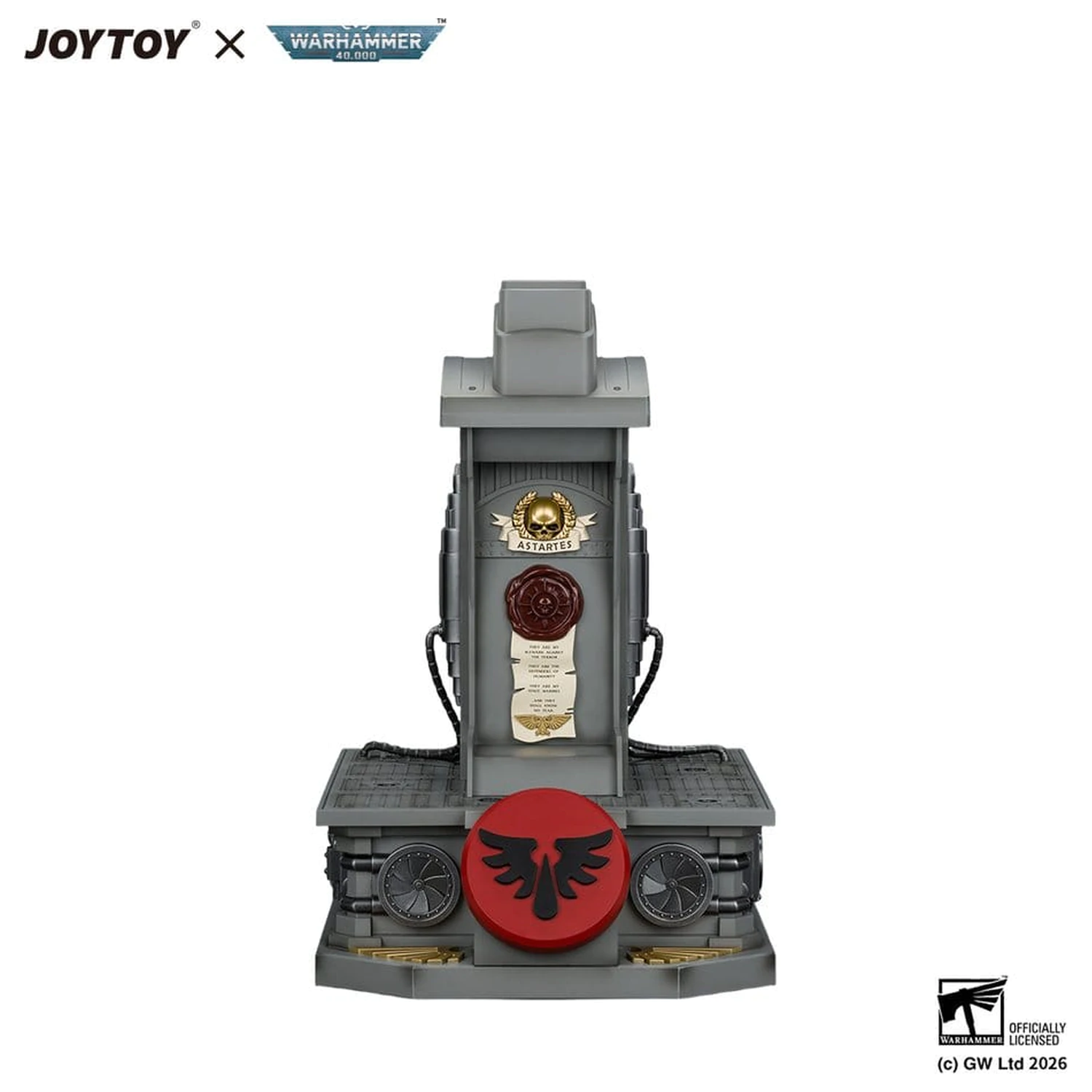 Warhammer replika Blood Angels MkX kaciga i stalak za izlaganje 44 cm fotografija proizvoda