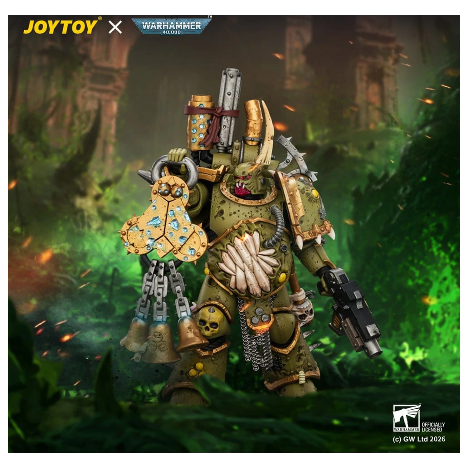 Warhammer akcijska figura Death Guard Plague Marine 1 12 cm fotografija proizvoda