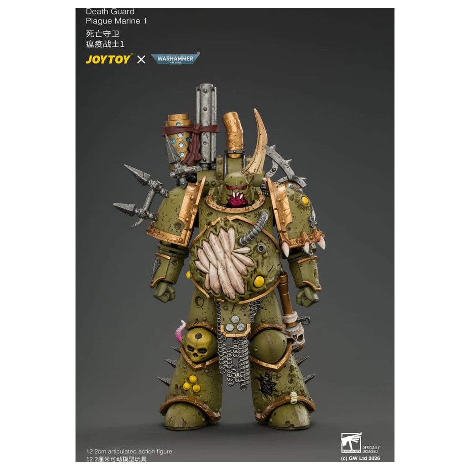 Warhammer akcijska figura Death Guard Plague Marine 1 12 cm fotografija proizvoda