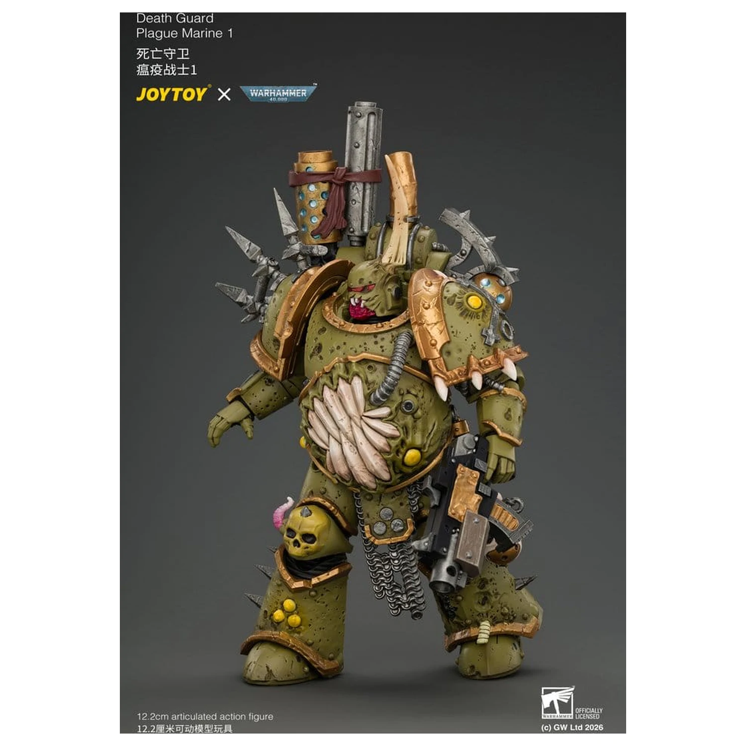 Warhammer akcijska figura Death Guard Plague Marine 1 12 cm fotografija proizvoda