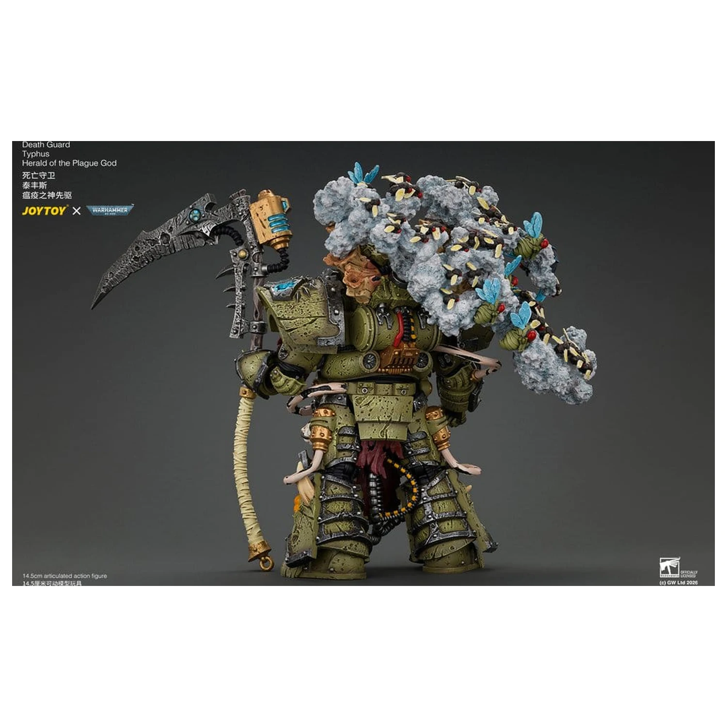 Warhammer akcijska figura Death Guard Typhus Herald of the Plague God 15 cm fotografija proizvoda