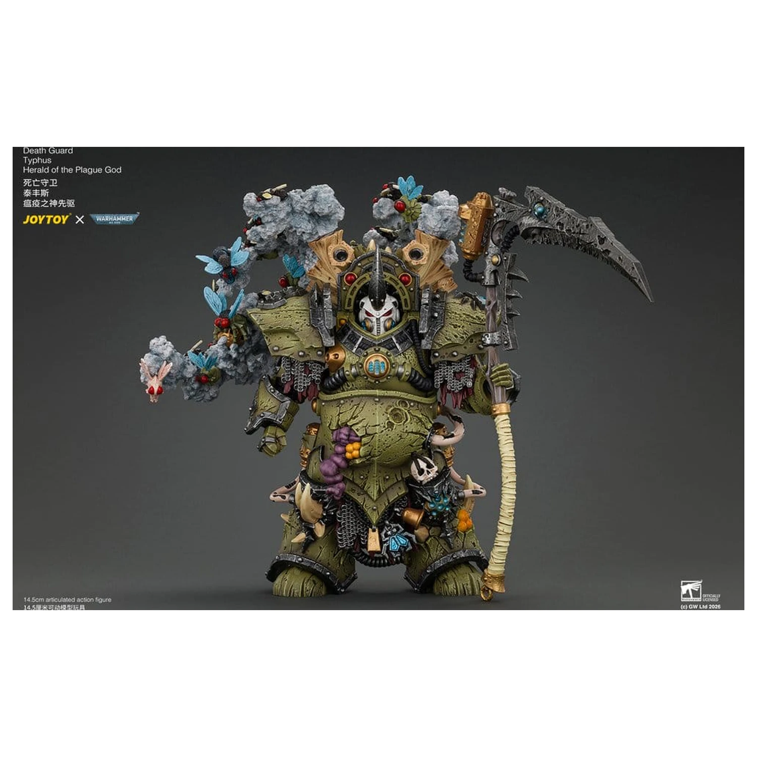 Warhammer akcijska figura Death Guard Typhus Herald of the Plague God 15 cm fotografija proizvoda