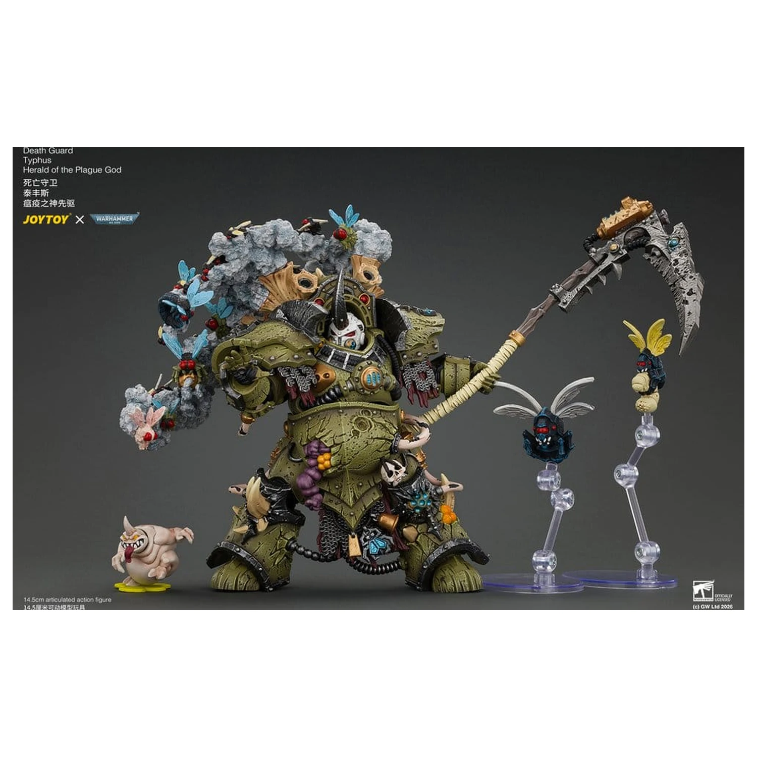 Warhammer akcijska figura Death Guard Typhus Herald of the Plague God 15 cm fotografija proizvoda