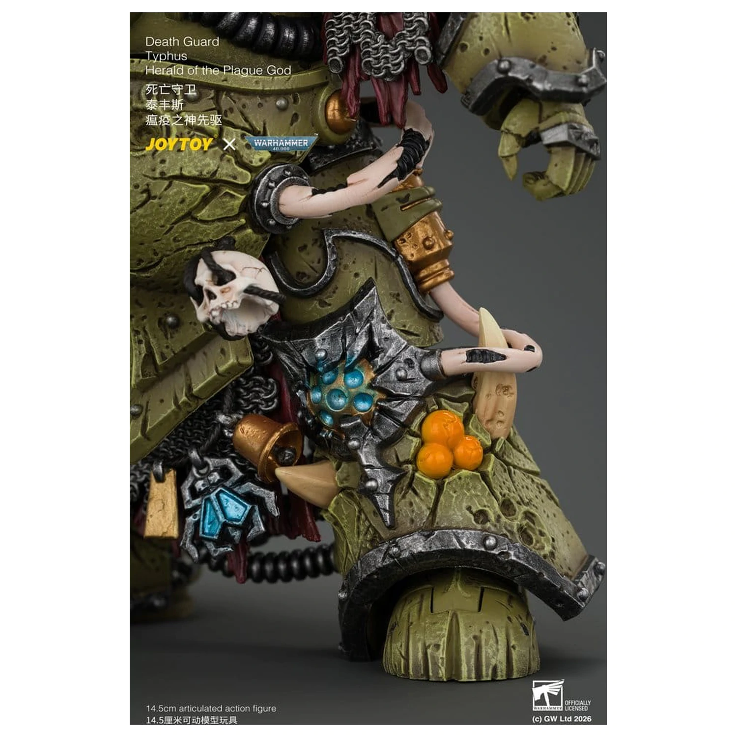 Warhammer akcijska figura Death Guard Typhus Herald of the Plague God 15 cm fotografija proizvoda