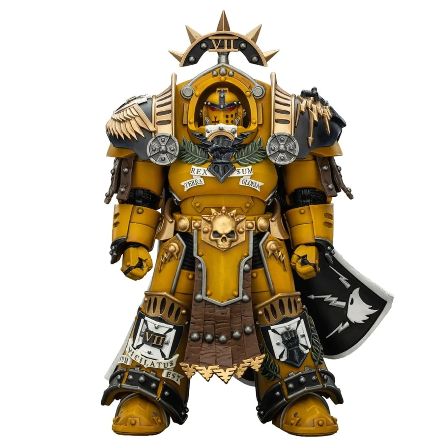 Warhammer Imperial Fists Action Figure Legion Praetor in Tartaros Terminator Armour with Power Sword and Vigil Storm Shield 14 cm fotografija proizvoda