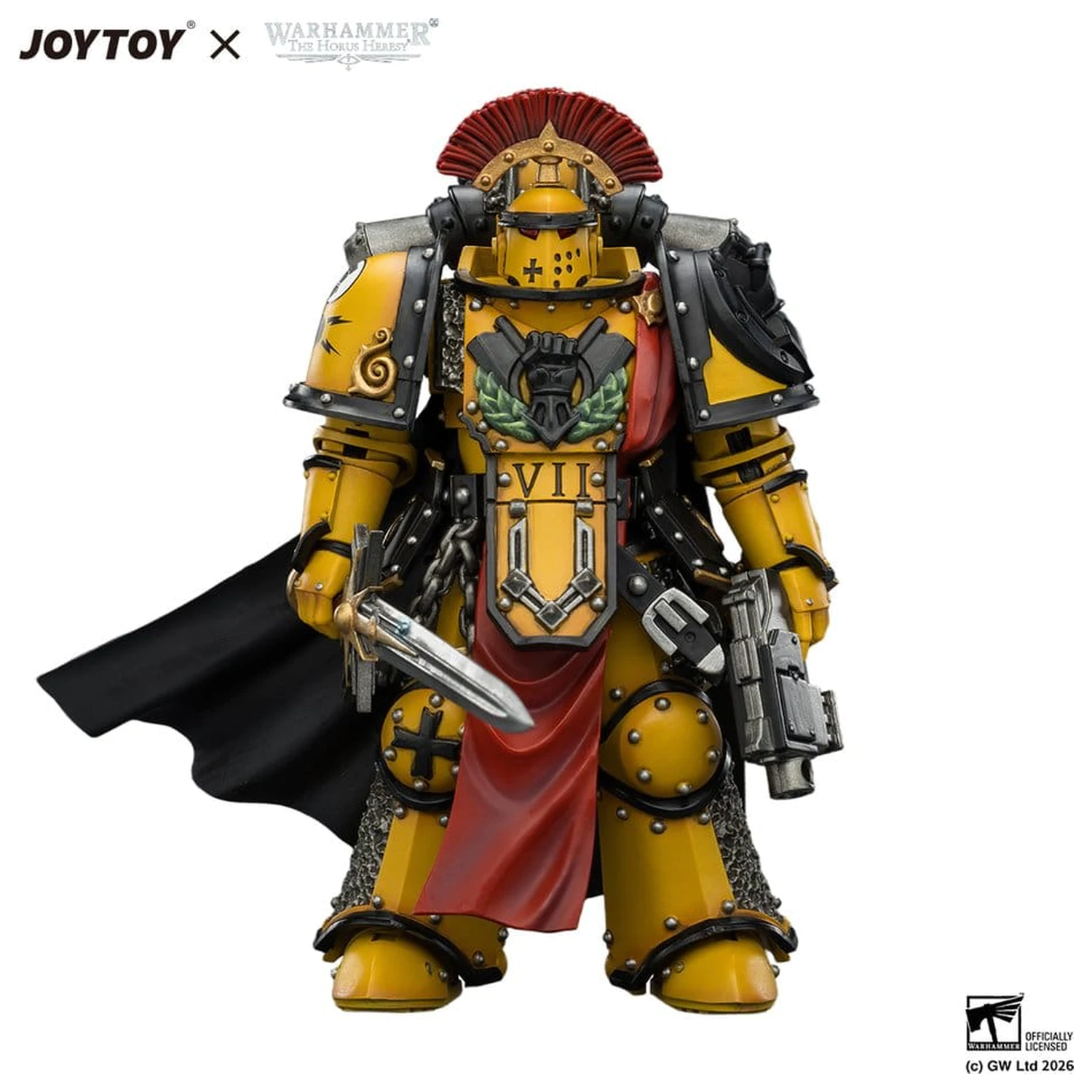Warhammer akcijska figura Imperial Fists Legion Praetor u Mk III oklopu 13 cm fotografija proizvoda