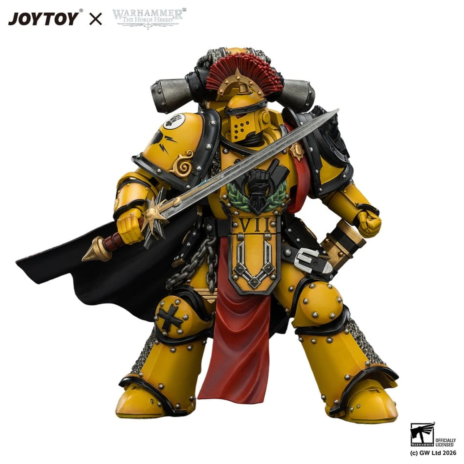 Warhammer akcijska figura Imperial Fists Legion Praetor u Mk III oklopu 13 cm fotografija proizvoda