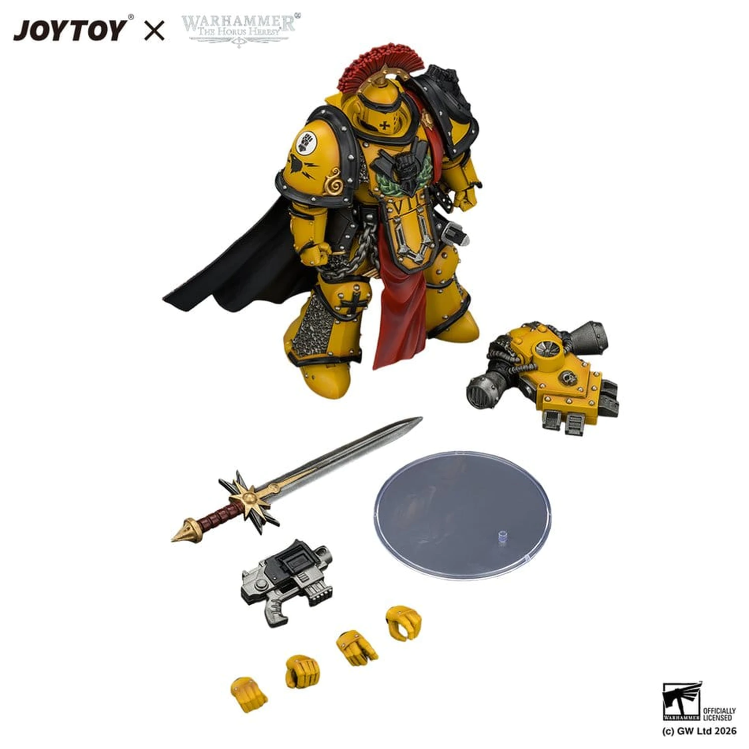 Warhammer akcijska figura Imperial Fists Legion Praetor u Mk III oklopu 13 cm fotografija proizvoda