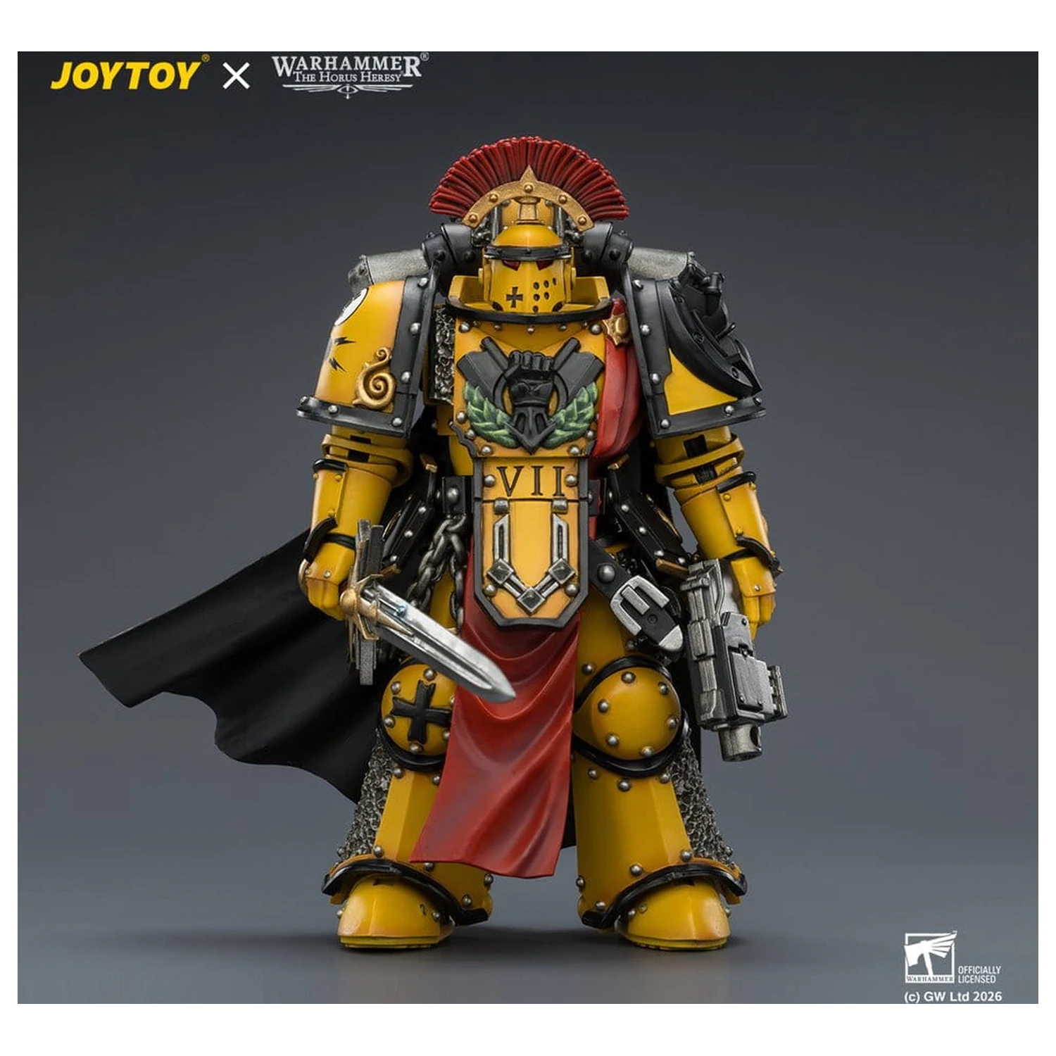 Warhammer akcijska figura Imperial Fists Legion Praetor u Mk III oklopu 13 cm fotografija proizvoda
