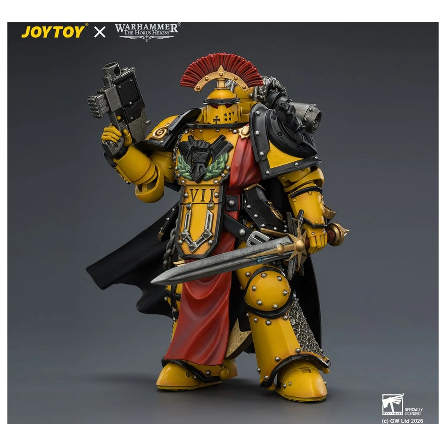 Warhammer akcijska figura Imperial Fists Legion Praetor u Mk III oklopu 13 cm fotografija proizvoda
