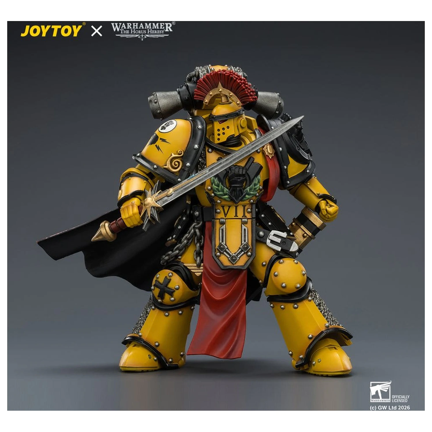 Warhammer akcijska figura Imperial Fists Legion Praetor u Mk III oklopu 13 cm fotografija proizvoda