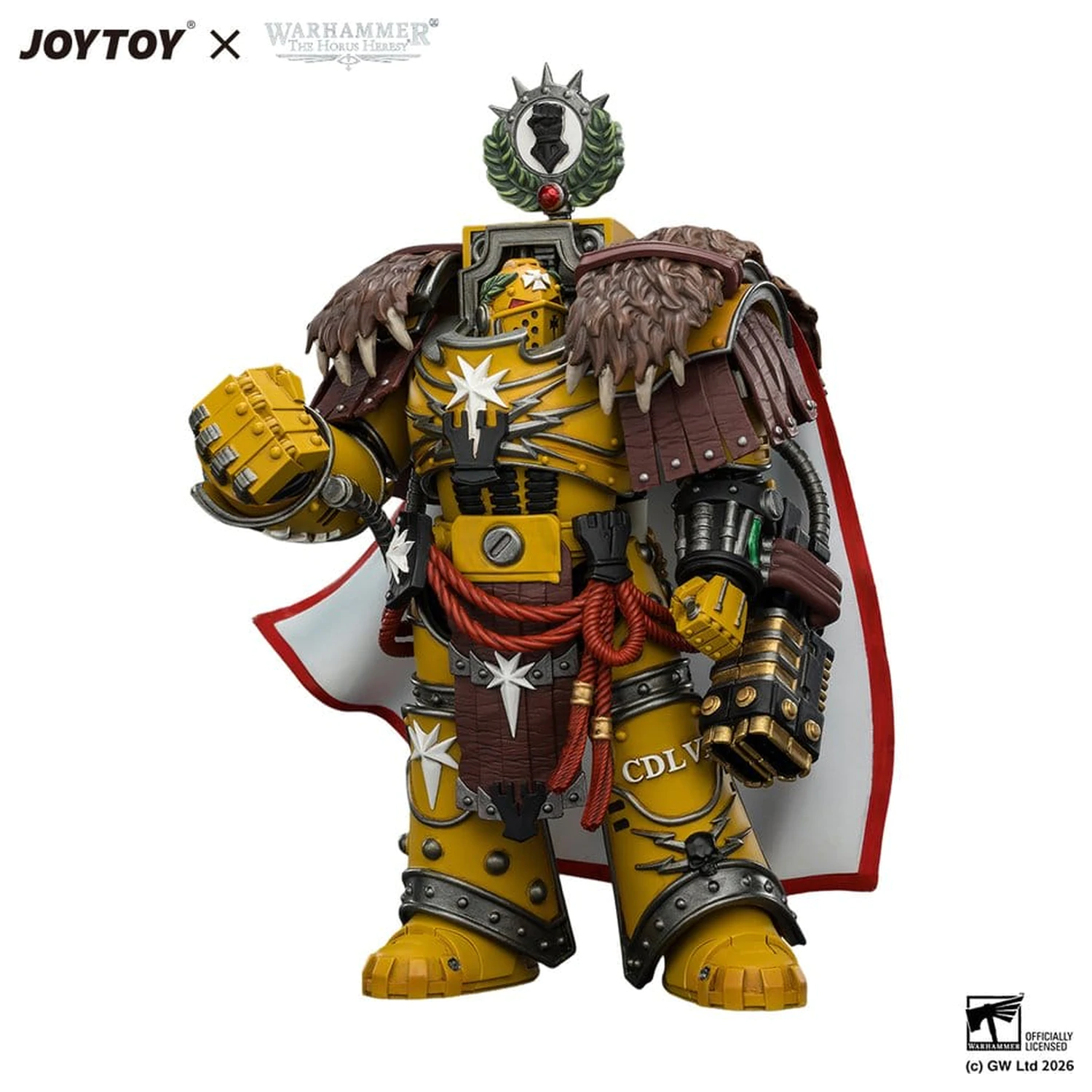 Warhammer Akcijska figura Imperial Fists Lord Castellan Evander Garrius, The Tyrant of Cthonia 14 cm fotografija proizvoda