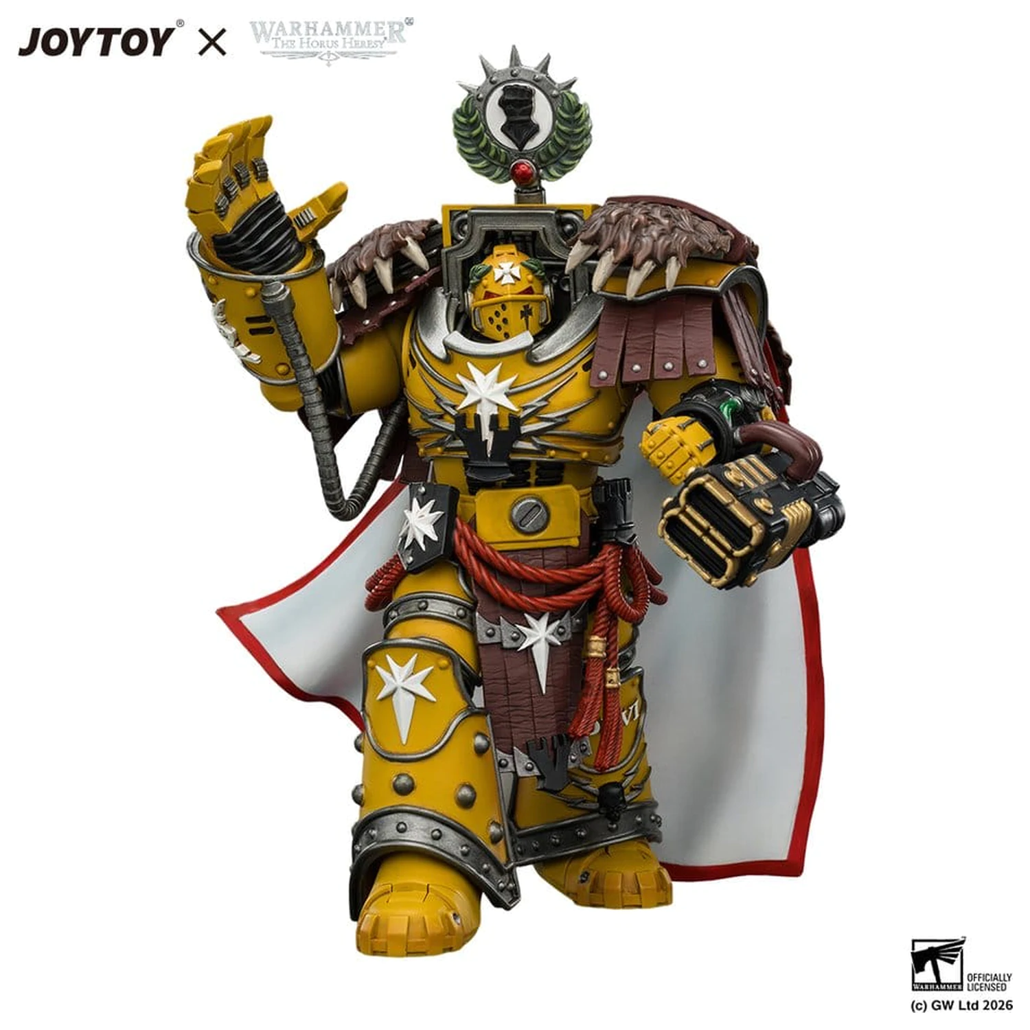 Warhammer Akcijska figura Imperial Fists Lord Castellan Evander Garrius, The Tyrant of Cthonia 14 cm fotografija proizvoda